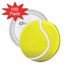 Tennis Ball Ball Sport Fitness 2 25  Buttons (100 Pack)  by Nexatart