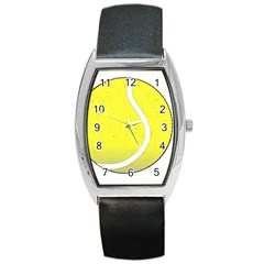 Tennis Ball Ball Sport Fitness Barrel Style Metal Watch by Nexatart