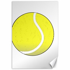 Tennis Ball Ball Sport Fitness Canvas 12  X 18   by Nexatart