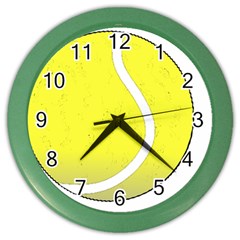 Tennis Ball Ball Sport Fitness Color Wall Clocks by Nexatart