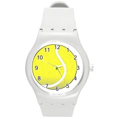 Tennis Ball Ball Sport Fitness Round Plastic Sport Watch (m) by Nexatart