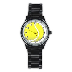 Tennis Ball Ball Sport Fitness Stainless Steel Round Watch by Nexatart