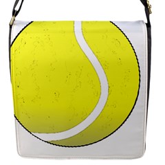 Tennis Ball Ball Sport Fitness Flap Messenger Bag (s) by Nexatart