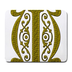 Gold Scroll Design Ornate Ornament Large Mousepads by Nexatart