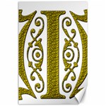 Gold Scroll Design Ornate Ornament Canvas 24  x 36  23.35 x34.74  Canvas - 1