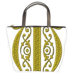 Gold Scroll Design Ornate Ornament Bucket Bags by Nexatart