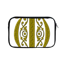 Gold Scroll Design Ornate Ornament Apple Macbook Pro 13  Zipper Case by Nexatart