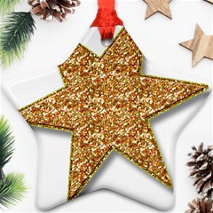 Star Glitter Star Ornament (two Sides) by Nexatart