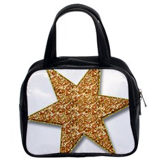 Star Glitter Classic Handbags (2 Sides) by Nexatart