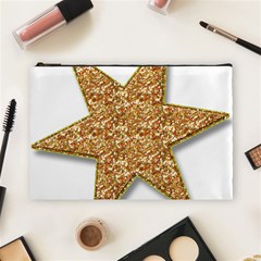 Star Glitter Cosmetic Bag (large)  by Nexatart