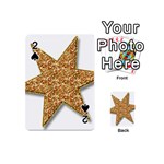 Star Glitter Playing Cards 54 (Mini)  Front - Spade2