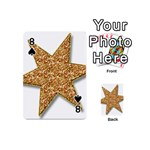 Star Glitter Playing Cards 54 (Mini)  Front - Spade8