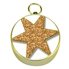 Star Glitter Gold Compasses by Nexatart