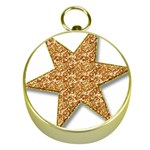 Star Glitter Gold Compasses Front