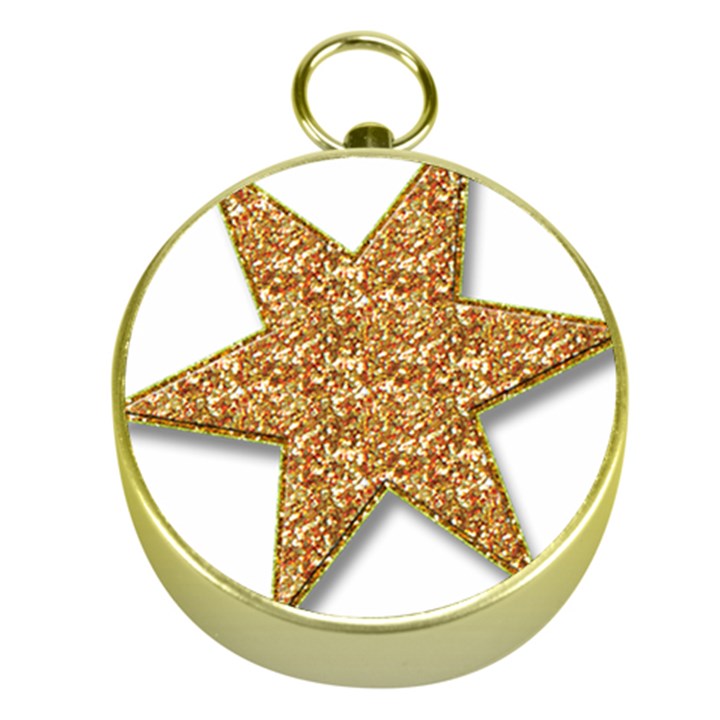 Star Glitter Gold Compasses