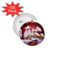 Christmas Decor Christmas Ornaments 1 75  Buttons (100 Pack) 