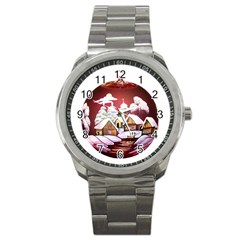 Christmas Decor Christmas Ornaments Sport Metal Watch by Nexatart