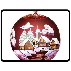 Christmas Decor Christmas Ornaments Fleece Blanket (large)  by Nexatart