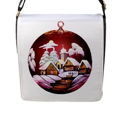 Christmas Decor Christmas Ornaments Flap Messenger Bag (l)  by Nexatart