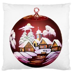 Christmas Decor Christmas Ornaments Large Flano Cushion Case (two Sides) by Nexatart