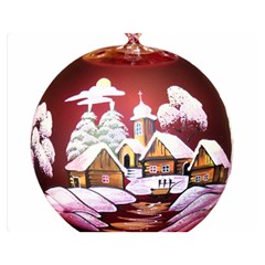 Christmas Decor Christmas Ornaments Double Sided Flano Blanket (medium)  by Nexatart