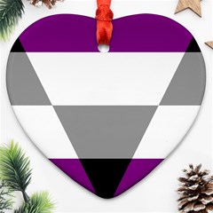 Aegosexual Autochorissexual Flag Ornament (heart)