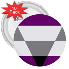 Aegosexual Autochorissexual Flag 3  Buttons (10 Pack)  by Mariart