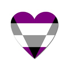 Aegosexual Autochorissexual Flag Heart Magnet