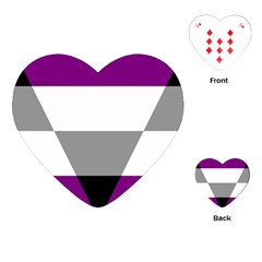 Aegosexual Autochorissexual Flag Playing Cards (heart)  by Mariart