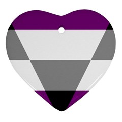 Aegosexual Autochorissexual Flag Heart Ornament (two Sides) by Mariart