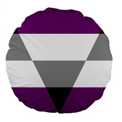 Aegosexual Autochorissexual Flag Large 18  Premium Flano Round Cushions by Mariart