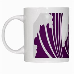 Waves Purple Wave Water Chevron Sea Beach White Mugs