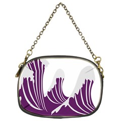 Waves Purple Wave Water Chevron Sea Beach Chain Purses (two Sides)  by Mariart