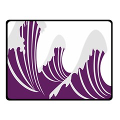 Waves Purple Wave Water Chevron Sea Beach Fleece Blanket (small) by Mariart