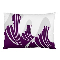 Waves Purple Wave Water Chevron Sea Beach Pillow Case (two Sides)