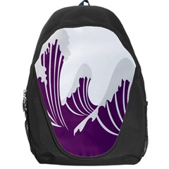 Waves Purple Wave Water Chevron Sea Beach Backpack Bag by Mariart