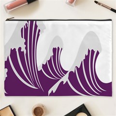 Waves Purple Wave Water Chevron Sea Beach Cosmetic Bag (xxxl)  by Mariart