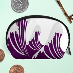 Waves Purple Wave Water Chevron Sea Beach Accessory Pouches (large) 