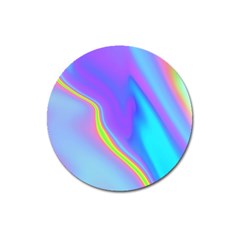 Aurora Color Rainbow Space Blue Sky Purple Yellow Magnet 3  (round) by Mariart