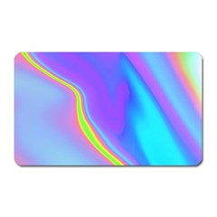 Aurora Color Rainbow Space Blue Sky Purple Yellow Magnet (rectangular)