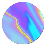 Aurora Color Rainbow Space Blue Sky Purple Yellow Magnet 5  (Round) Front