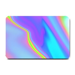 Aurora Color Rainbow Space Blue Sky Purple Yellow Small Doormat  by Mariart