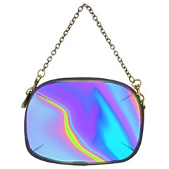 Aurora Color Rainbow Space Blue Sky Purple Yellow Chain Purses (two Sides)  by Mariart