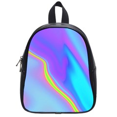 Aurora Color Rainbow Space Blue Sky Purple Yellow School Bags (small)  by Mariart