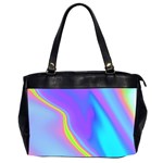 Aurora Color Rainbow Space Blue Sky Purple Yellow Office Handbags (2 Sides)  Front