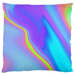 Aurora Color Rainbow Space Blue Sky Purple Yellow Large Cushion Case (one Side) by Mariart