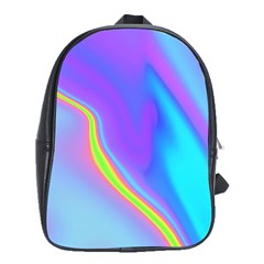 Aurora Color Rainbow Space Blue Sky Purple Yellow School Bags (xl)  by Mariart