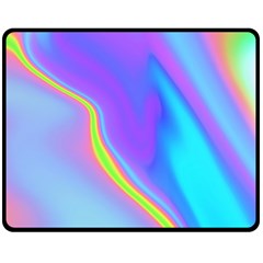 Aurora Color Rainbow Space Blue Sky Purple Yellow Double Sided Fleece Blanket (medium)  by Mariart