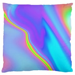 Aurora Color Rainbow Space Blue Sky Purple Yellow Large Flano Cushion Case (one Side) by Mariart