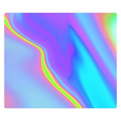 Aurora Color Rainbow Space Blue Sky Purple Yellow Double Sided Flano Blanket (small)  by Mariart